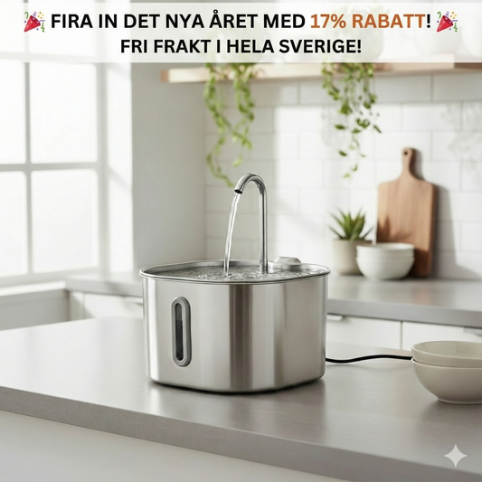 HydroPäls – Vattenfontän i Rostfritt Stål